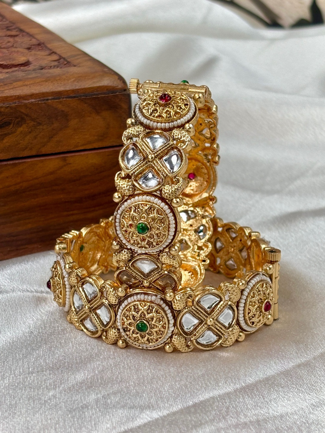 Wedding Chuda by Hitesh Bangle Stone Studded & Beaded