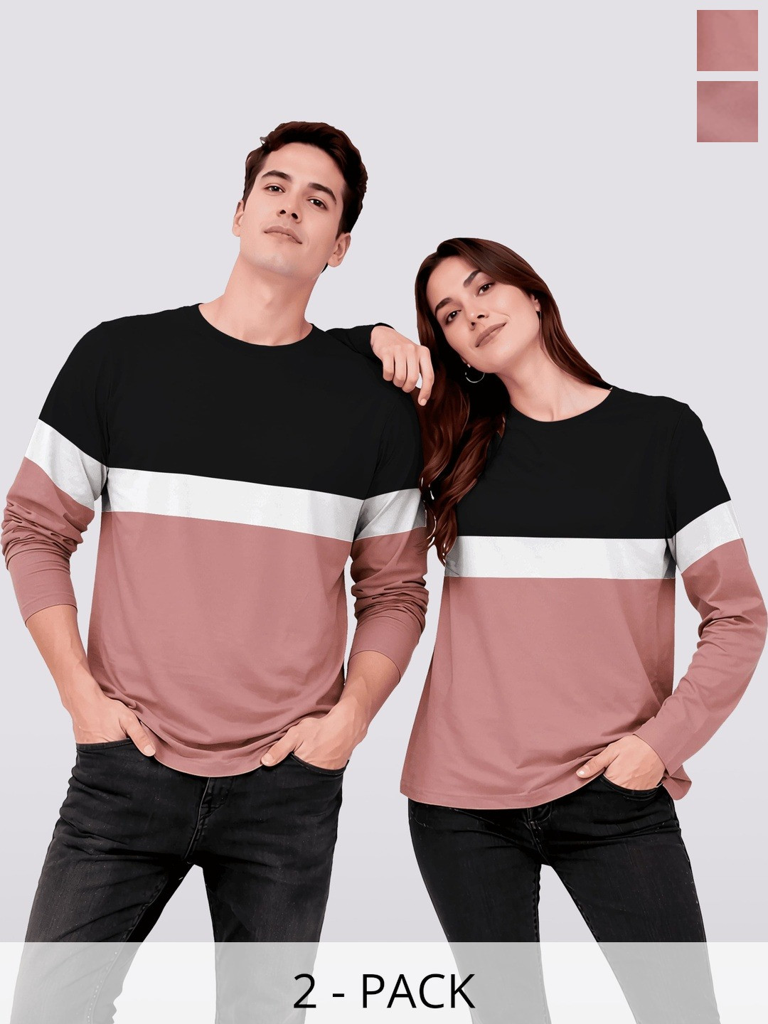 BAESD Unisex 2 Colourblocked Twistform T-shirt