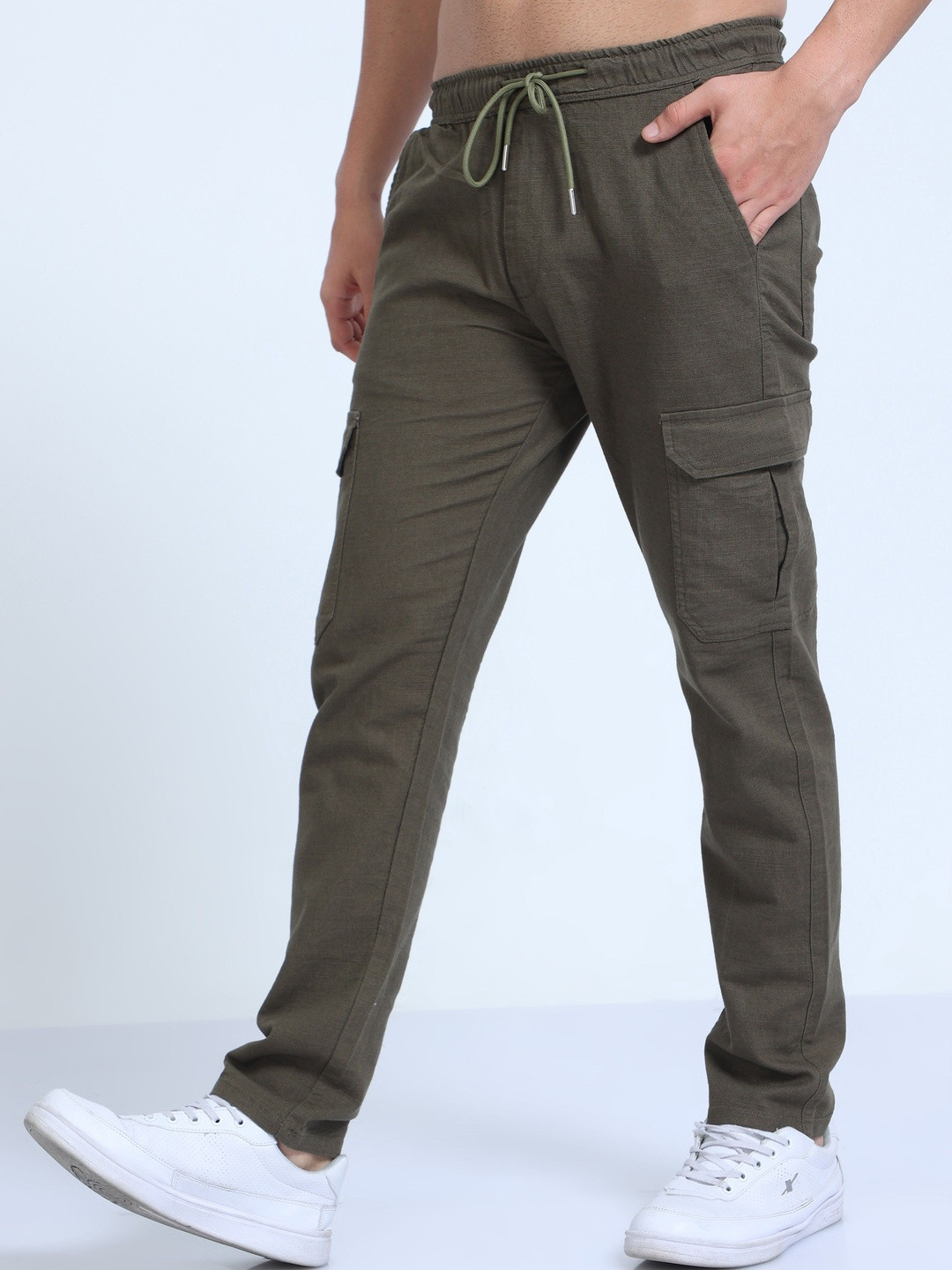 NEVER NEUD Men Relaxed Trousers