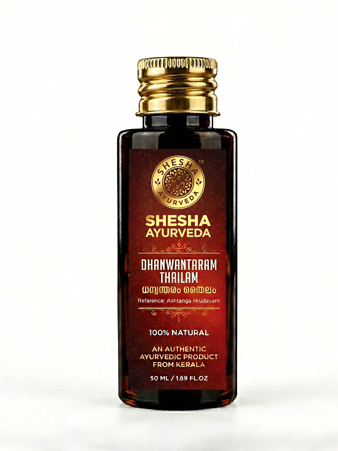 SHESHA AYURVEDA Dhanwantaram Thailam Stretch Marks Pre-Post Natal Massage Oil 50 ml
