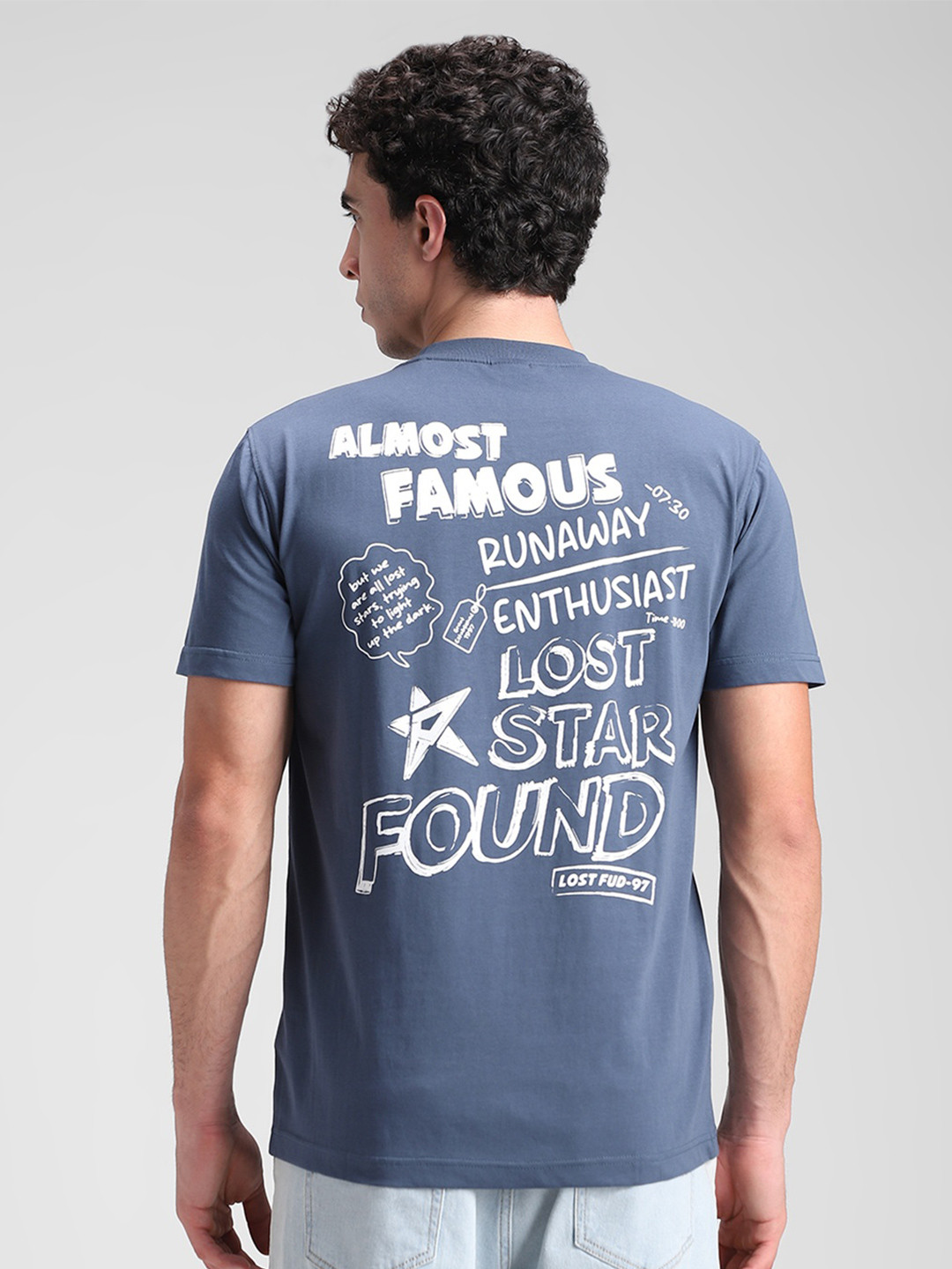 Klub Fox Printed Round Neck T-shirt