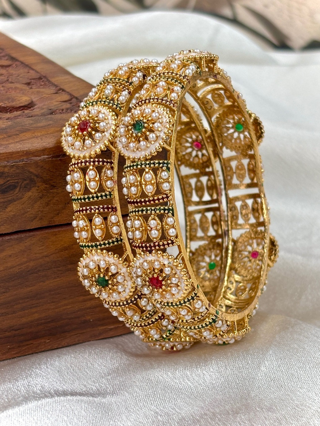 Wedding Chuda by Hitesh Bangle Stone Studded & Beaded