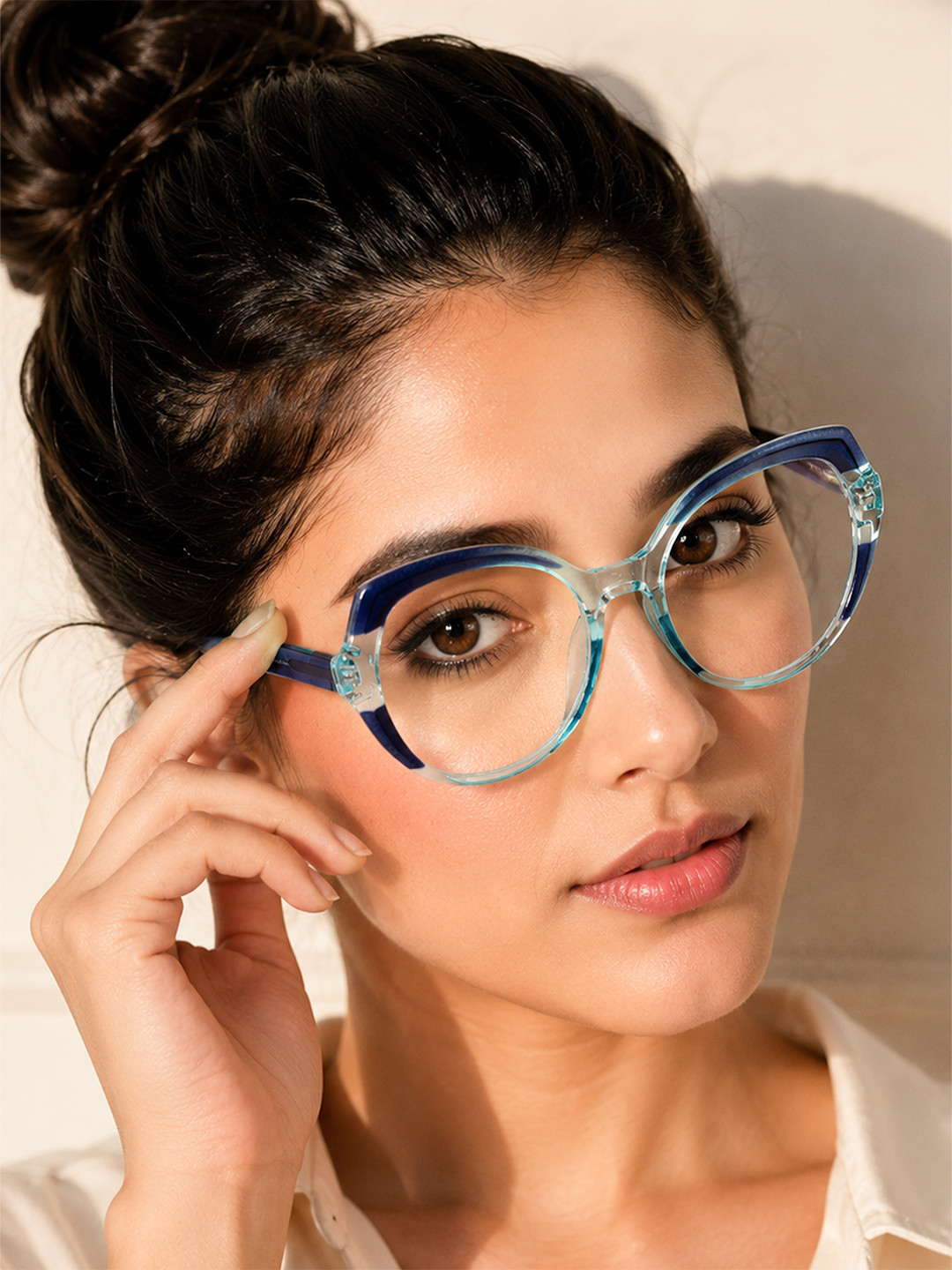 PERKEY Women Full Rim Eye Protection Oval Frames OPTL004-C3