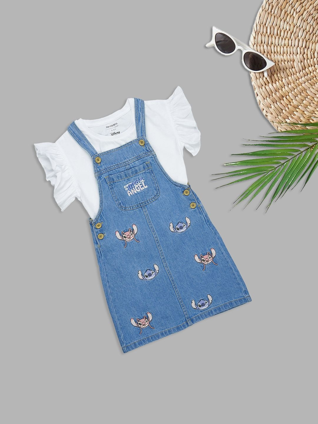Pantaloons Junior Girls T-shirt with Skirt