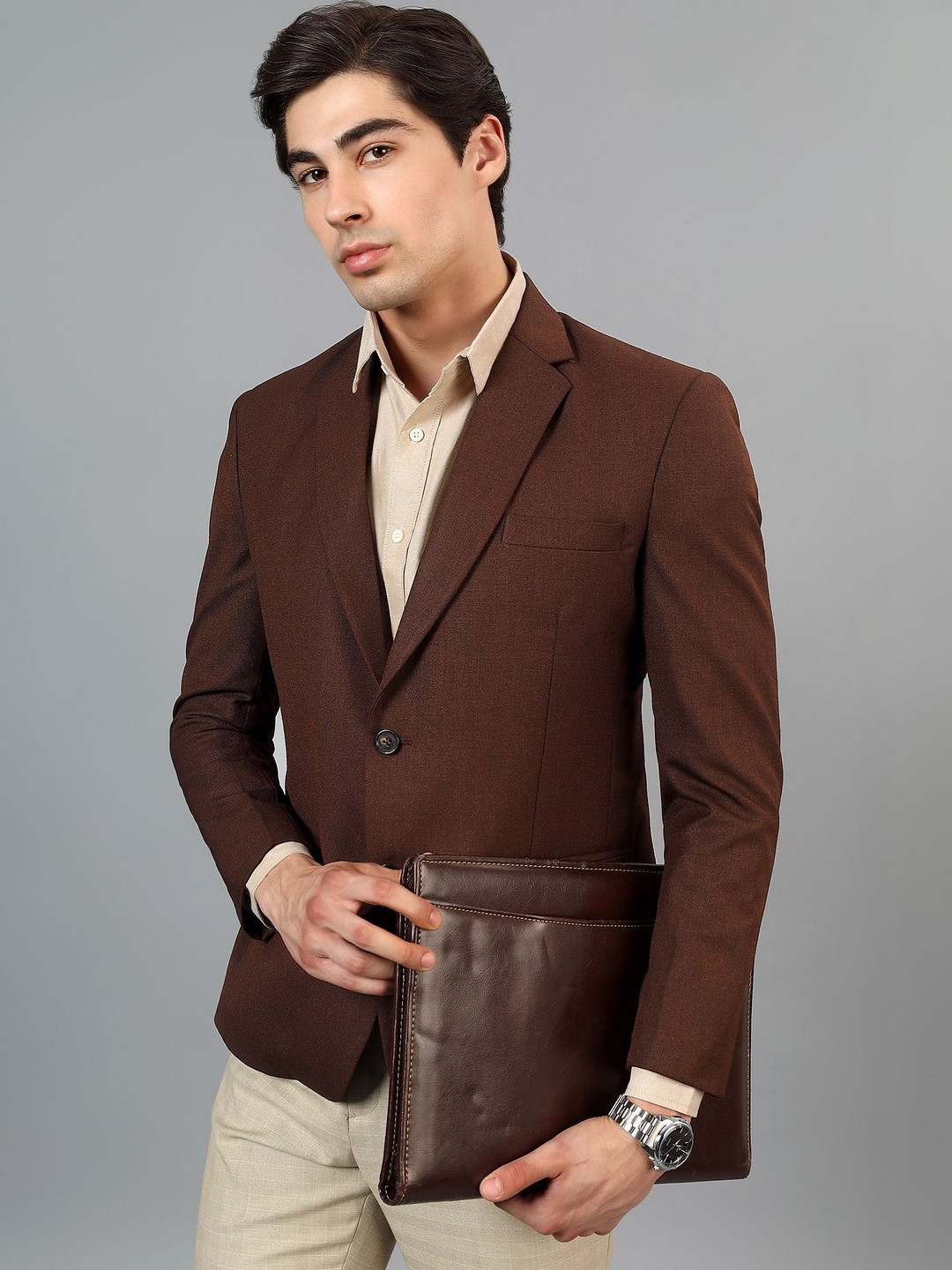 Rb rajniti Blazer Slim-Fit Single Breasted Blazer