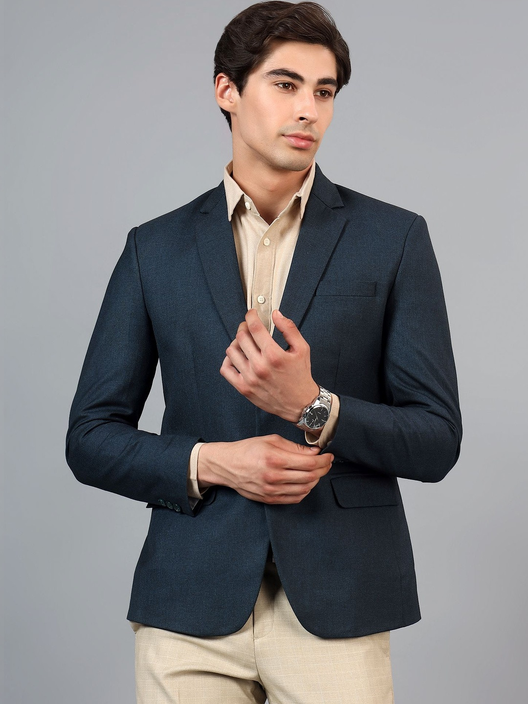 Rb rajniti Blazer Slim-Fit Single Breasted Blazer