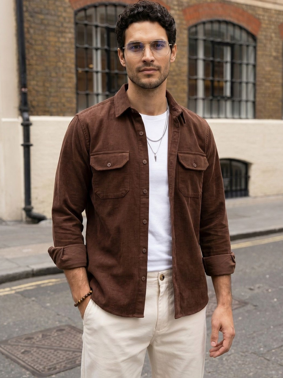 Urbano Fashion Men Checked Casual Shirt