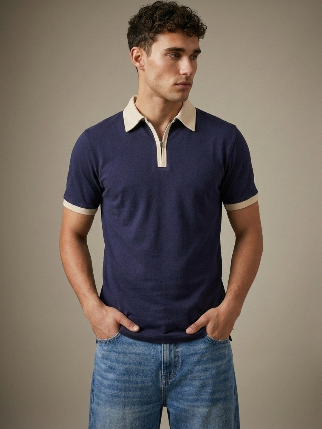 Men's Polo Collar Regular Fit T-shirt