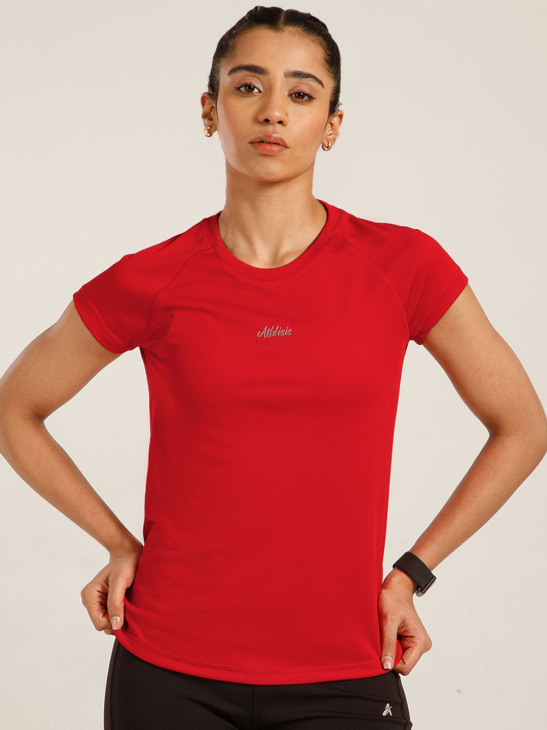 ATHLISIS Raglan Sleeves Slim Fit T-shirt