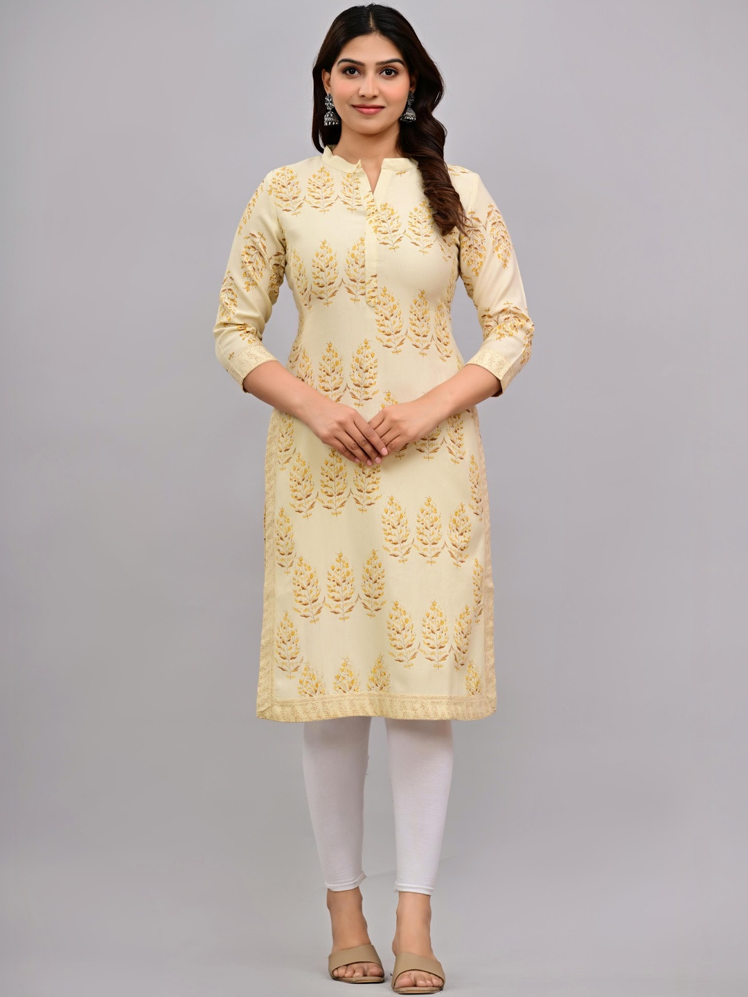 KELWA Botanical Printed Pure Cotton Kurti