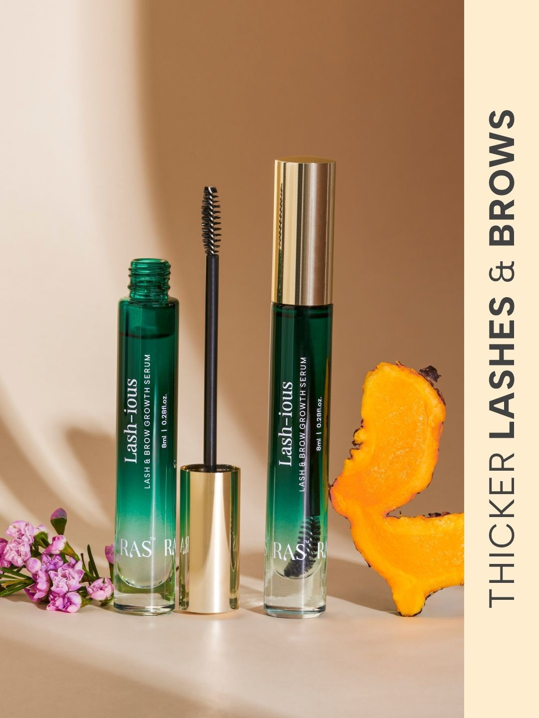 RAS Luxury Oils Lash-ious Lash & Brow Growth Serum with Biotin & Hyaluronic- 8 ml