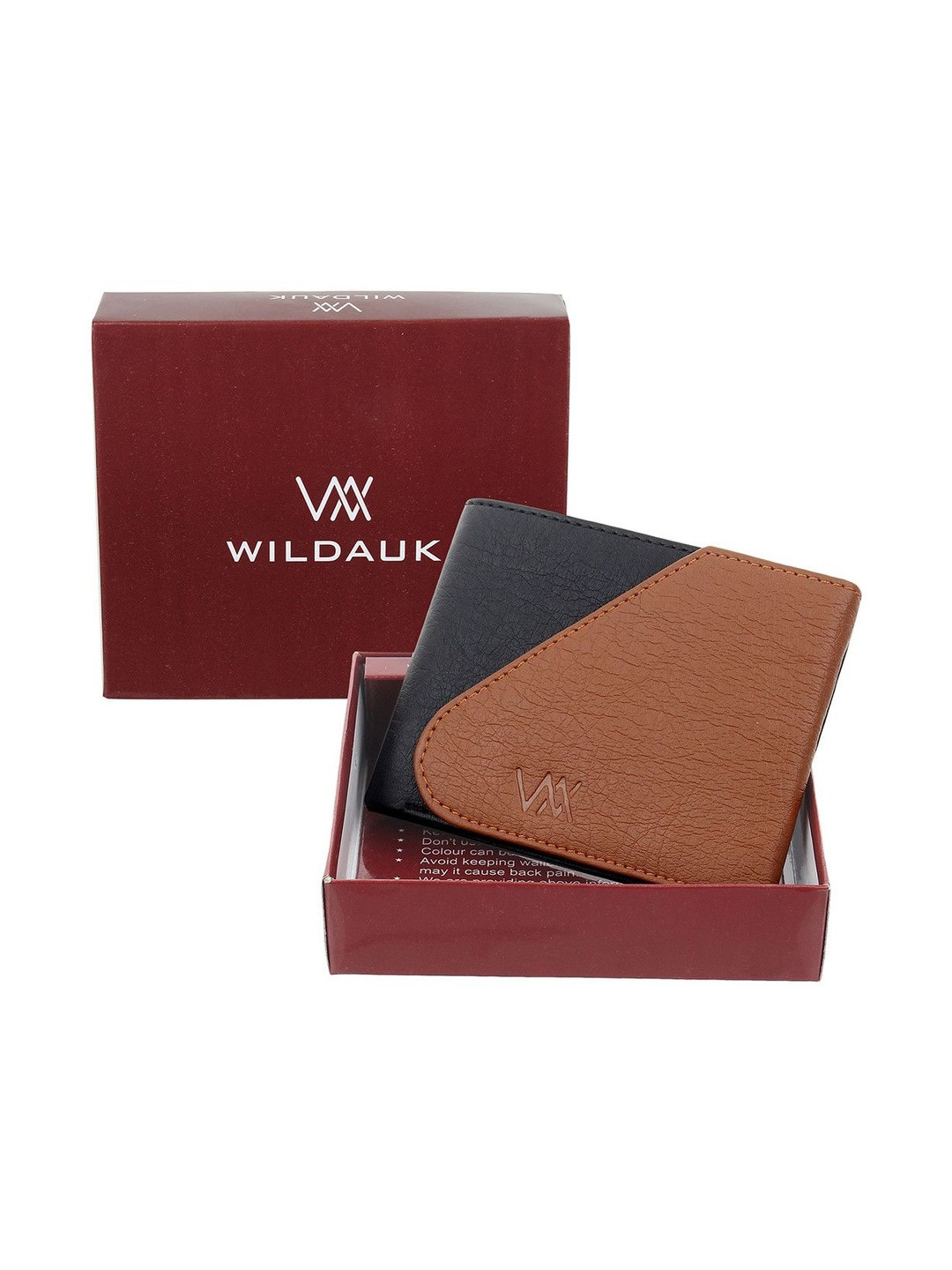 WILDAUK Men Textured PU Three Fold Wallet