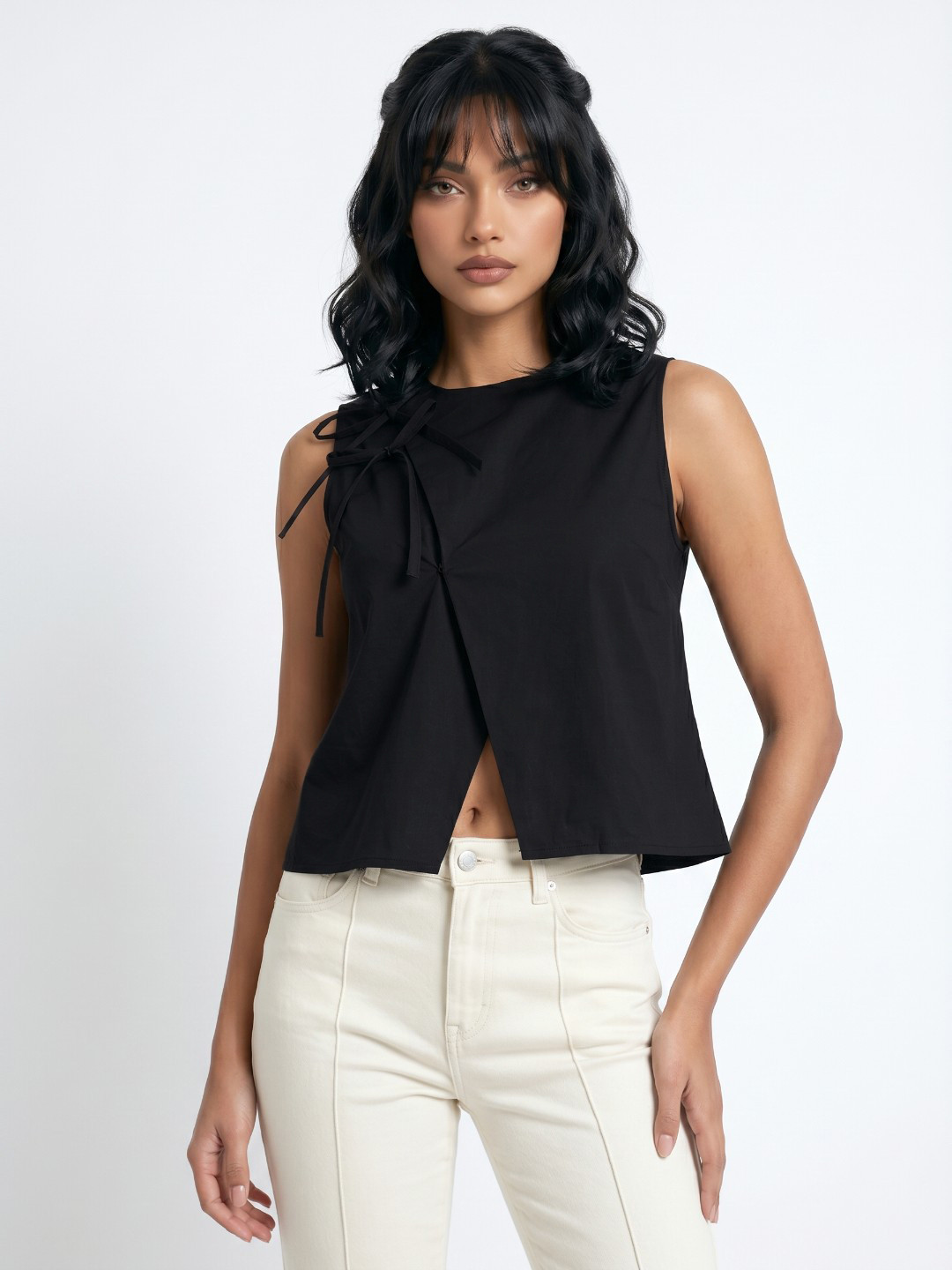 glitchez Pure Cotton Wrap Top