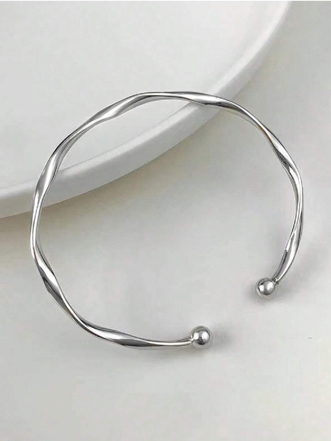 Peora Silver-Plated Kada Bracelet