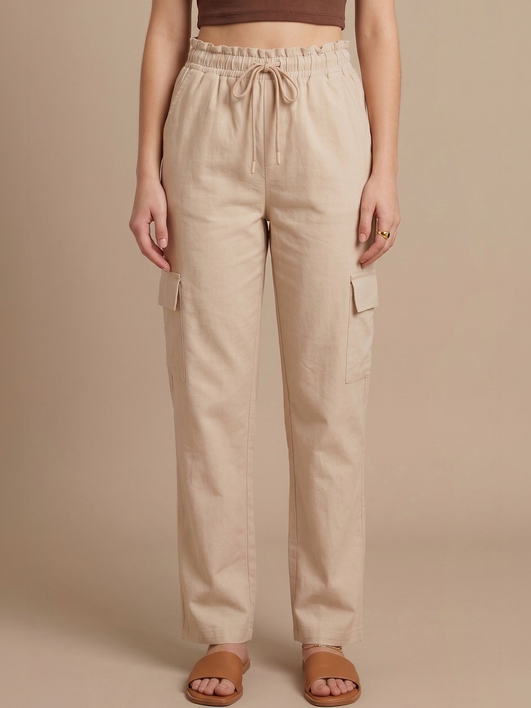 Wineberry Women Regular Fit Cargos