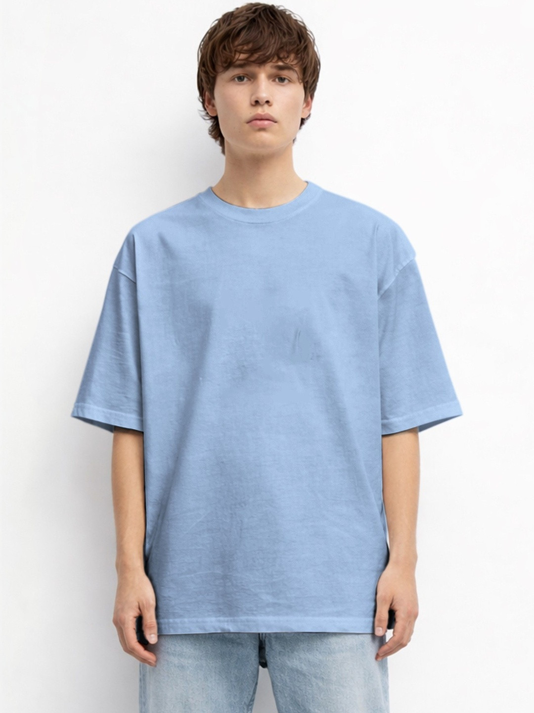 The Roadster Lifestyle Co. Organic Cotton Round Neck Oversized Tshirts
