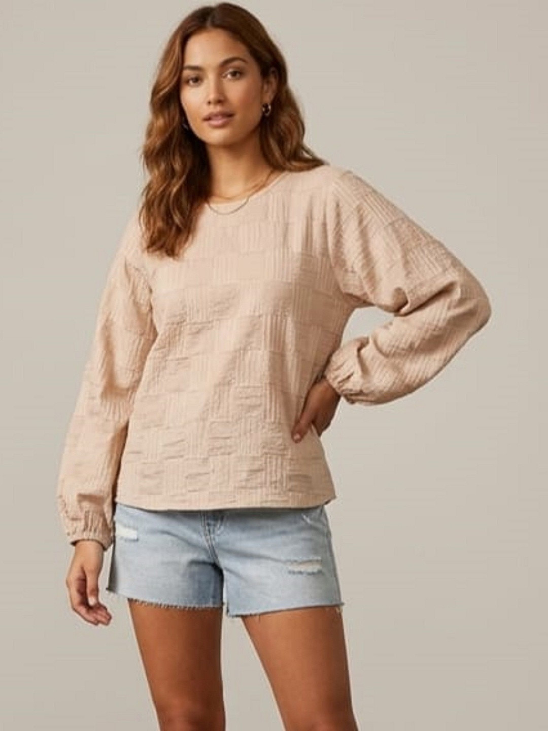 Wineberry Linen Blend Top