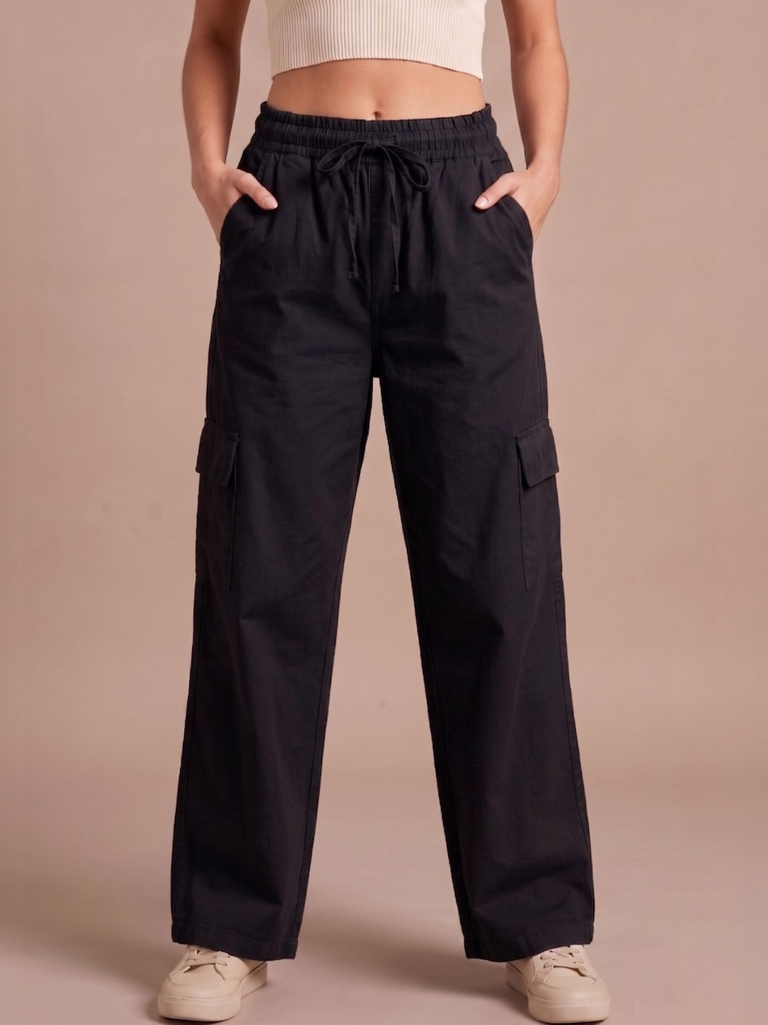 Wineberry Women Regular Fit Cargos