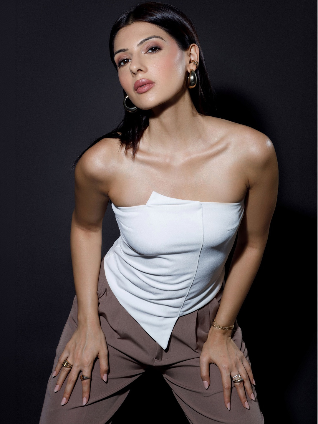 Color Capital Crepe Tube Top