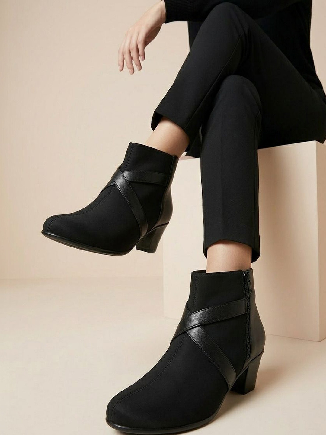 MISSAS GROUP Women Pointed Toe Zip Regular Boots