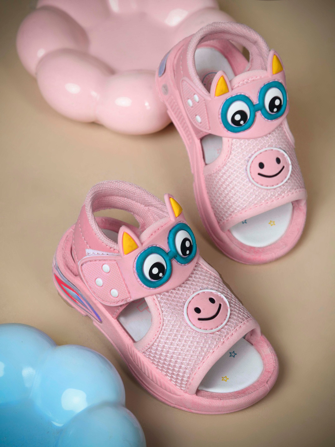 KATS Unisex Pink Kids Sandals