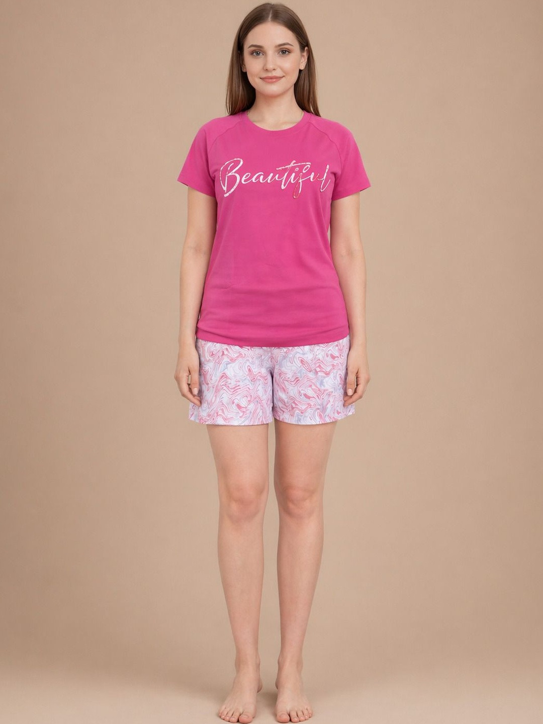 MAYSIXTY Women Printed Night suit