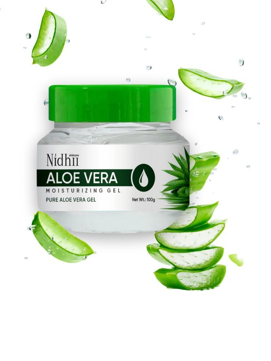 Nidhii Skincare Pure Aloe Vera Moisturizing Gel - 100 g