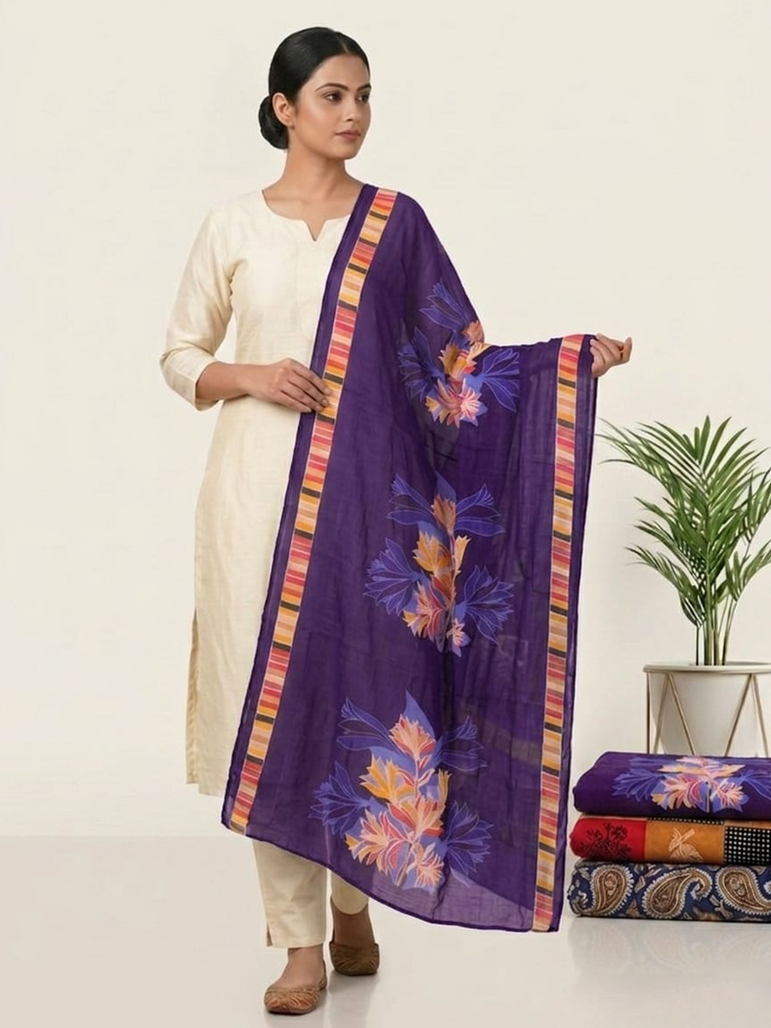 LA FEMINAE Printed Dupatta