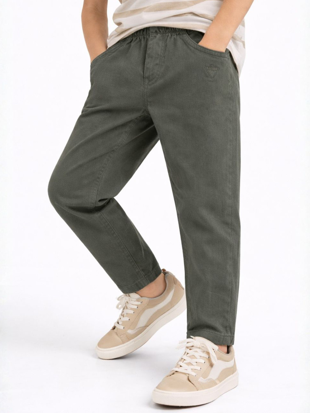 ZAB- ZEN ALPHA BETA Boys Relaxed Fit Mid-Rise Jeans