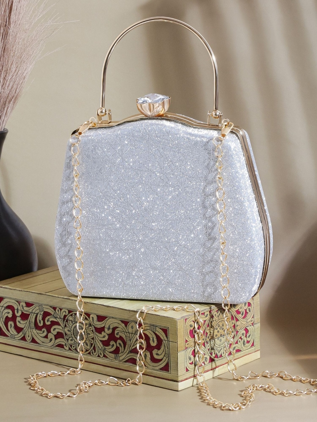 MISHA Textured Box Clutch