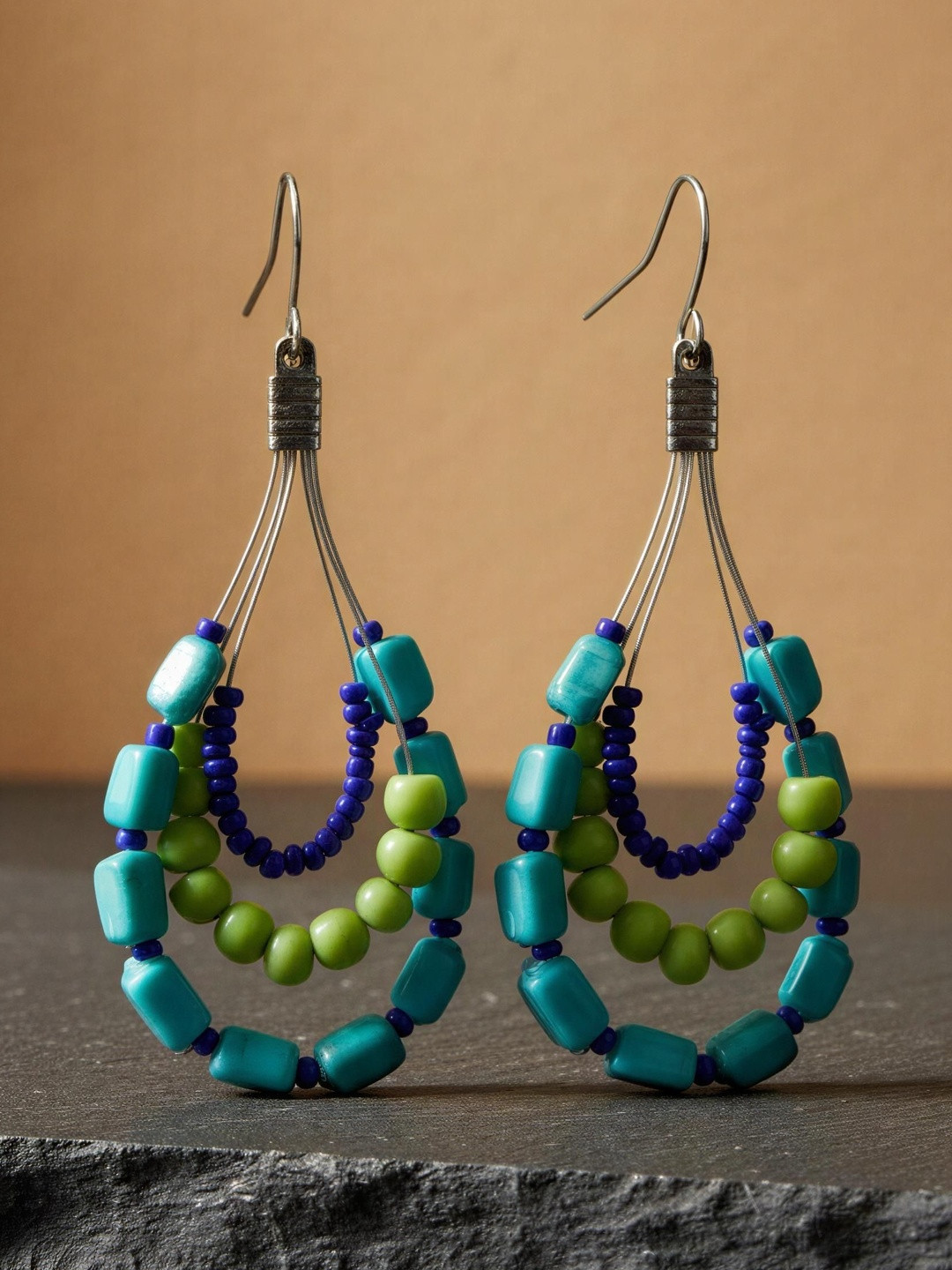 DCA Teardrop Shaped Drop Earrings