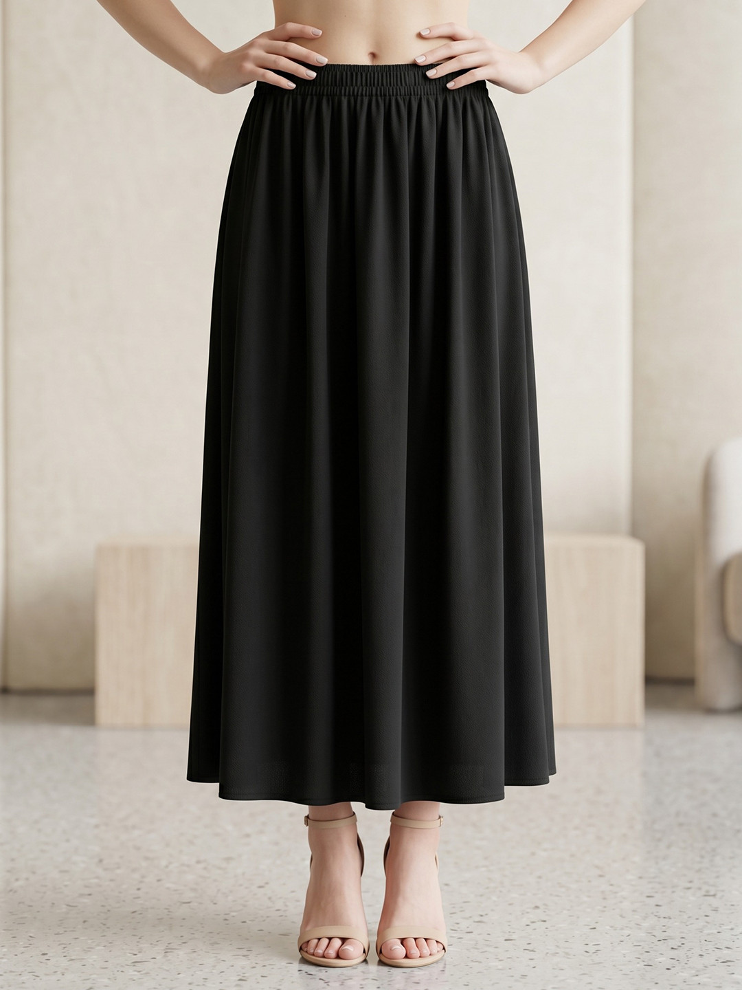 Vagisha Women Maxi Flared Skirt