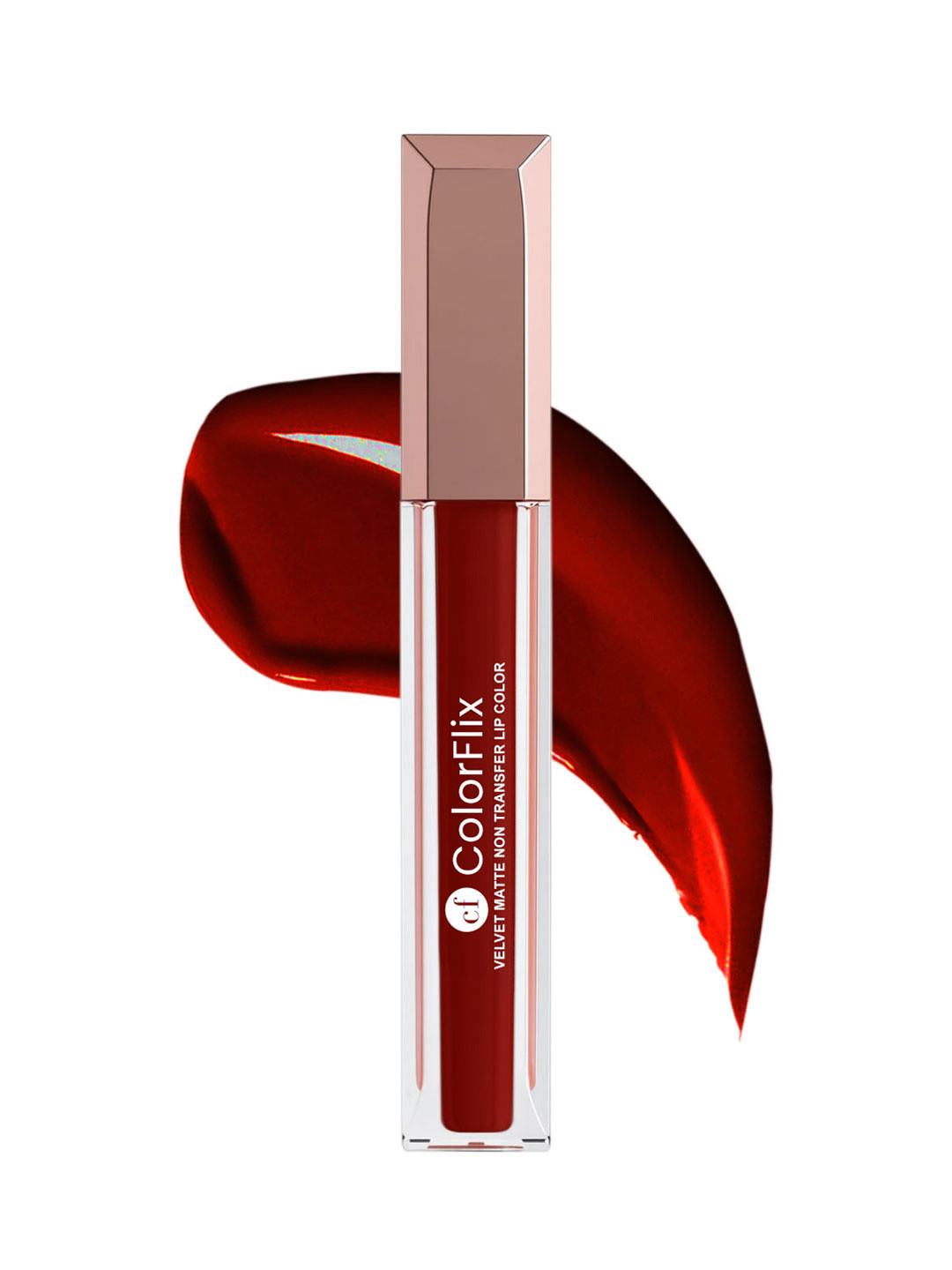 COLORFLIX Velvet Matte Non Transfer Lip Color - 6 ml - Dark Cherry