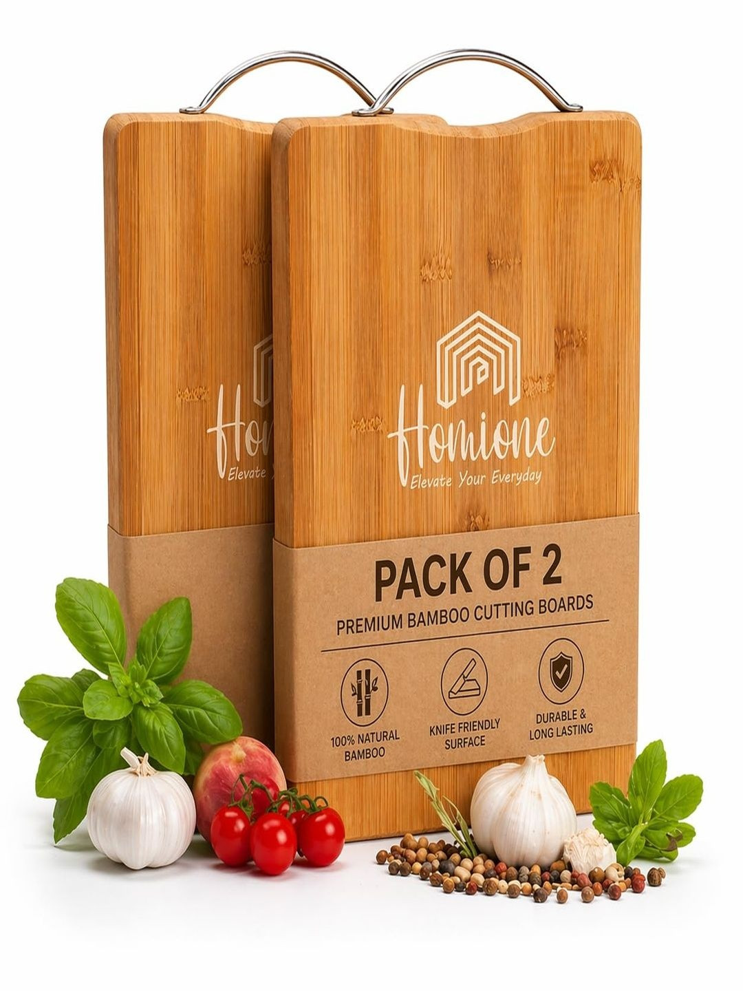 Homione Green 2026 Bamboo Chopping Board