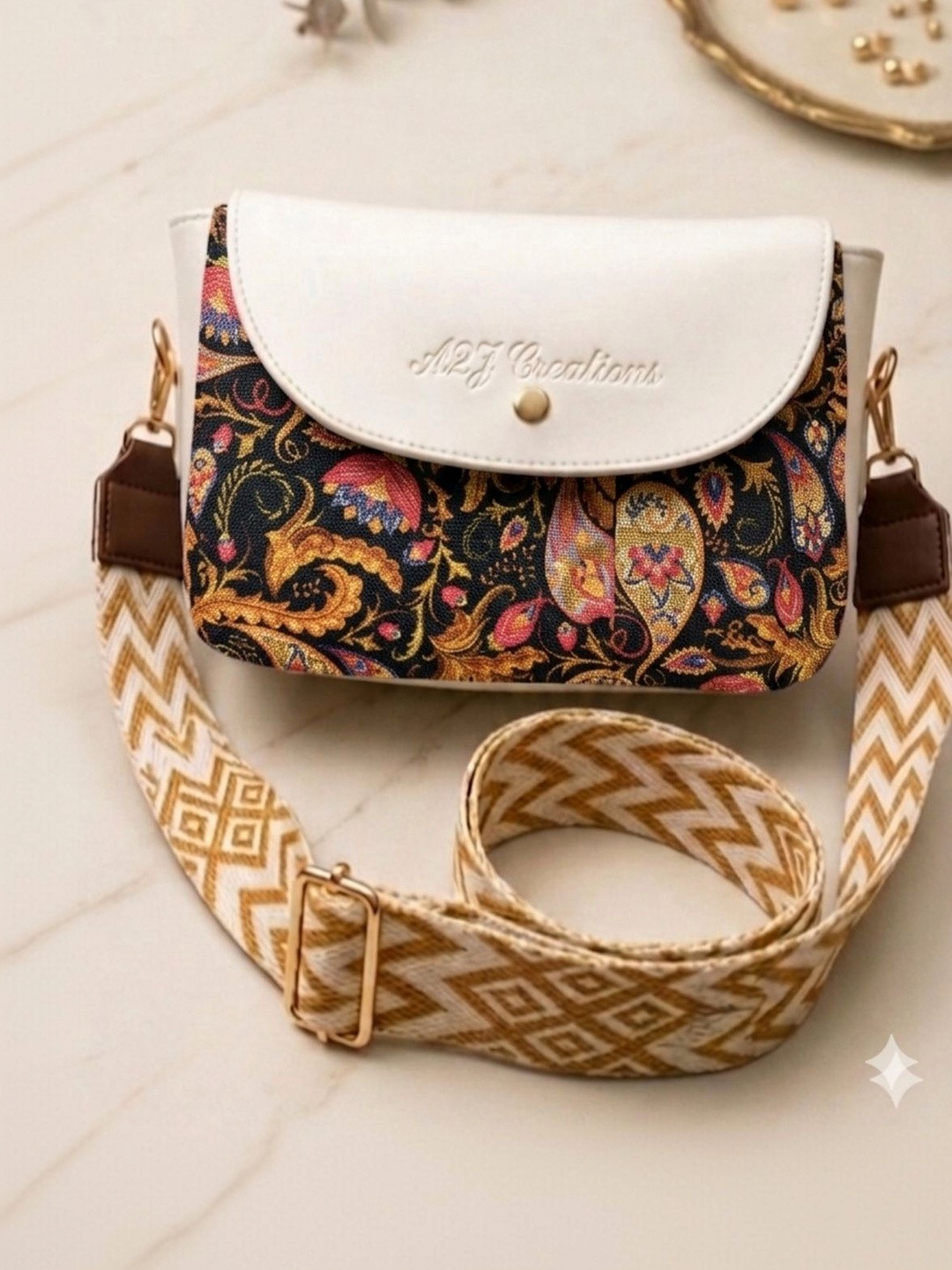 A2Z CREATIONS Printed Sling Bag