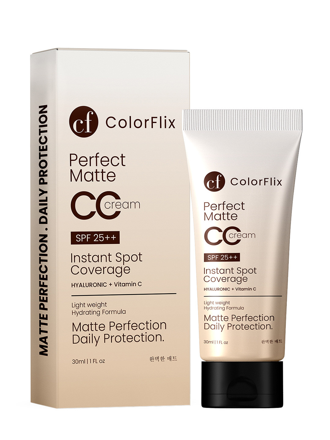 COLORFLIX Perfect Matte SPF 25+ CC Cream With Hyaluronic & Vitamin C - 30 ml