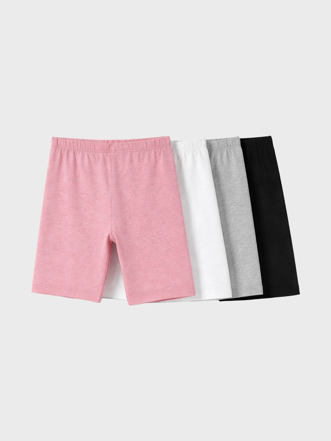 Charm n Cherish Girls Pack Of 4 Cycling Shorts