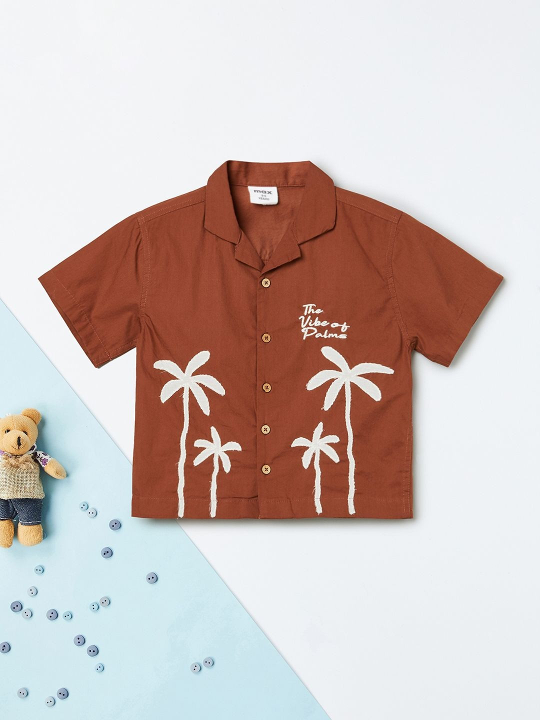 max Boys Printed Casual Shirt