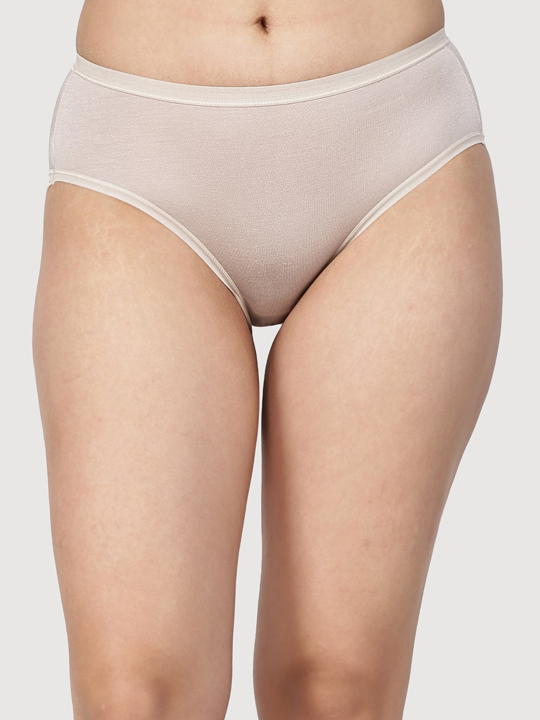 THREAD SUTRA Women Solid Micro Modal Mid-Rise Regular Coverage Hipster Panty