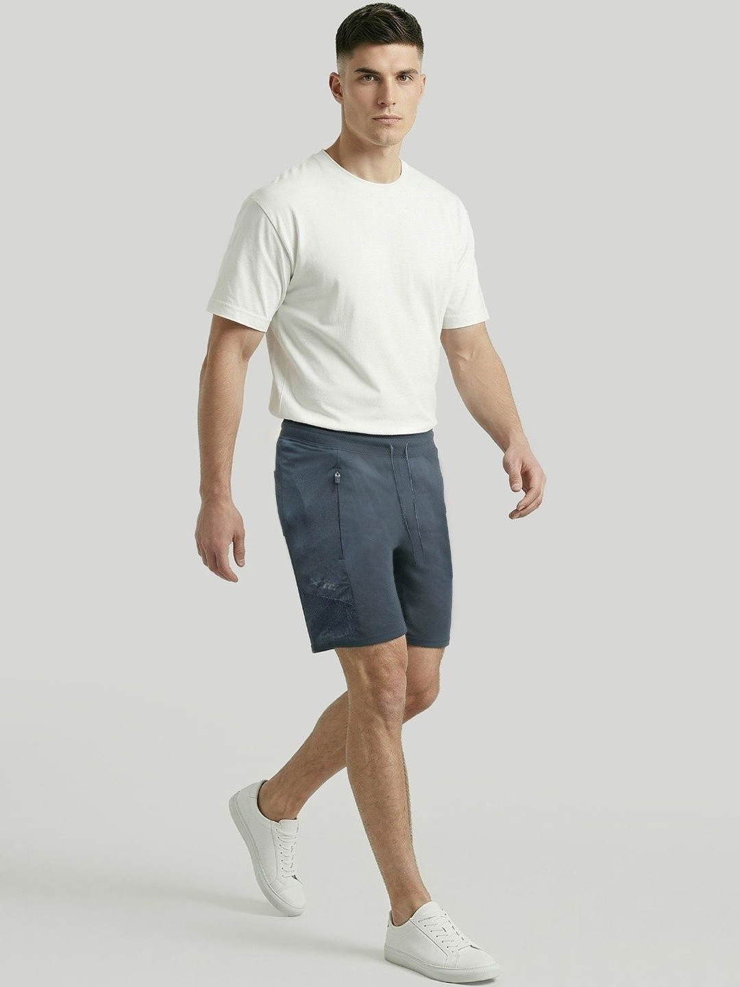 Technosport Men Slim Fit Training or Gym Shorts
