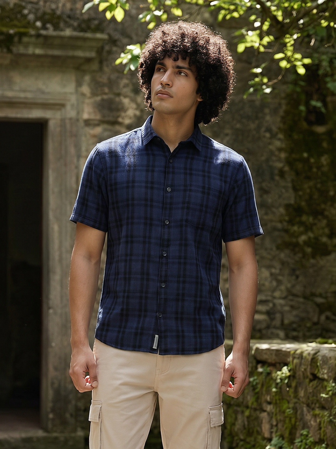 The Roadster Life Co. Checked Pure Cotton Casual Shirt