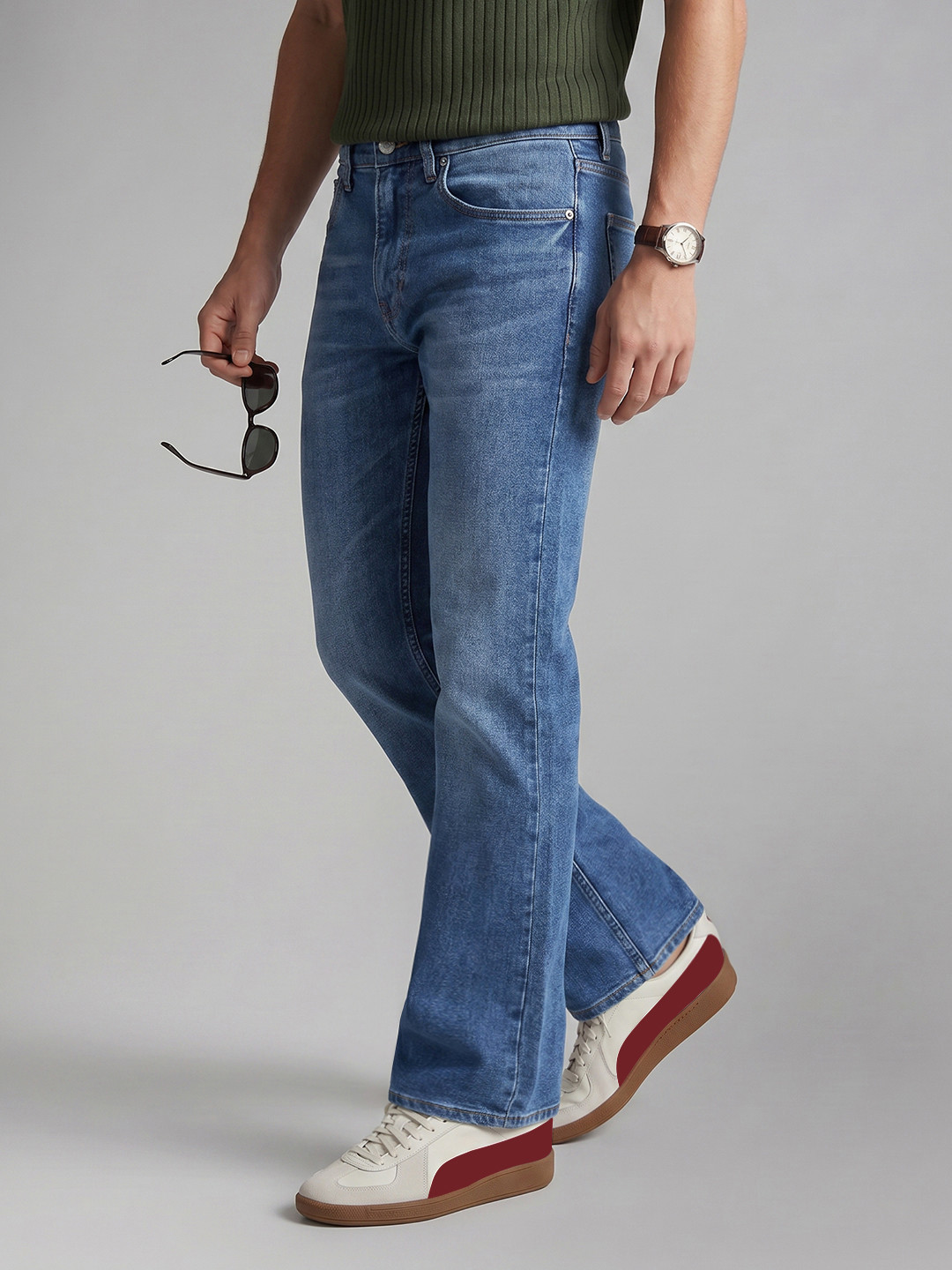 U.S. Polo Assn. Denim Co. Men Connor Bootcut Fit Stretchable Jeans