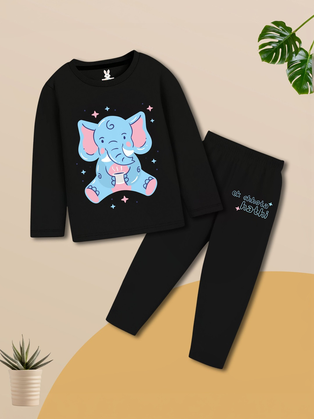 KIDSCRAFT Girls Printed Night suit
