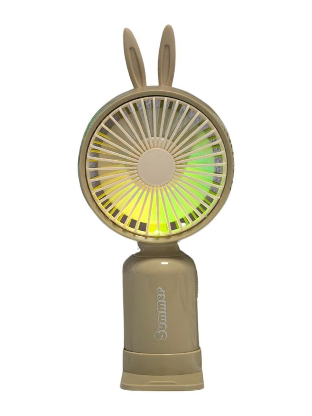 MZ Beige Touch 5 Blades Handheld Fan