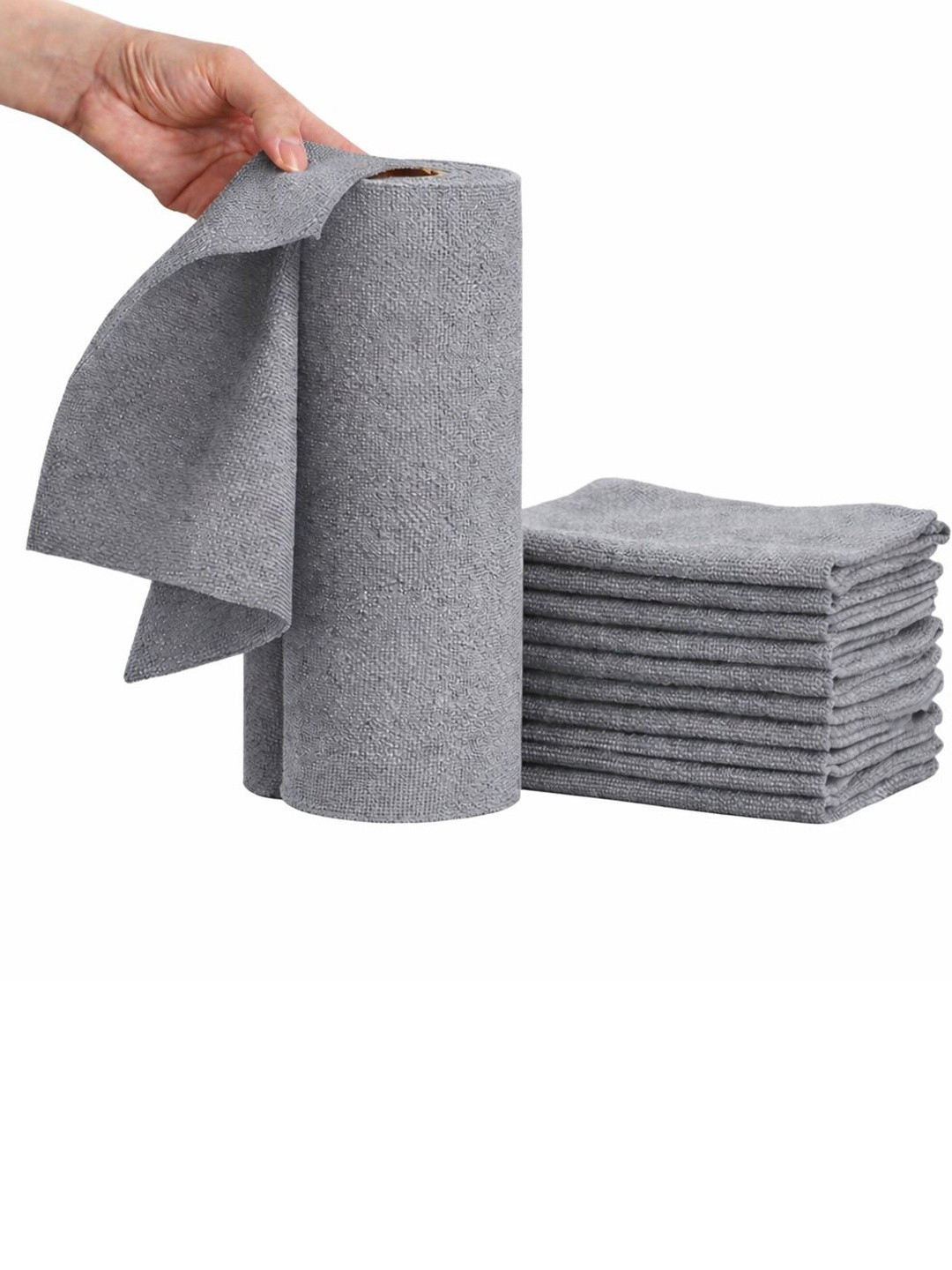 JAY GATRAD Seller Grey 2026 Solid Microfibre Cleaning Cloth