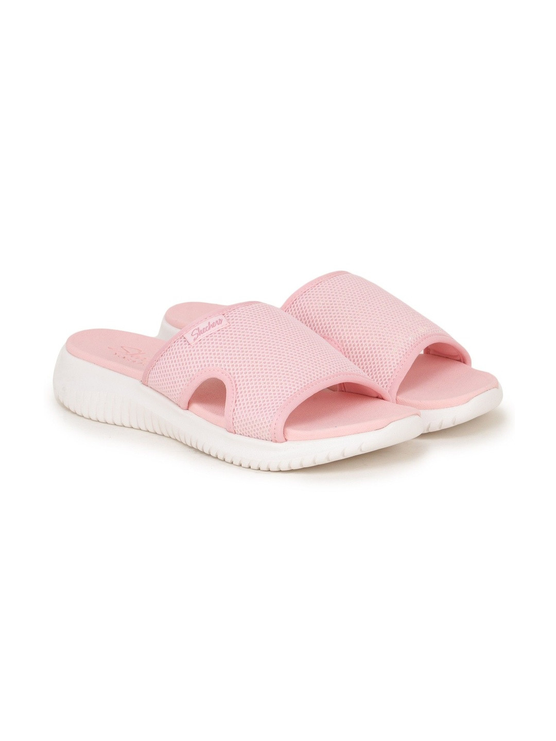 Skechers Women Open Toe Ultra Flex Sliders