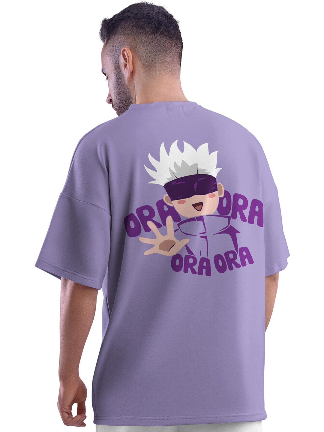 LazyGreg Men Jujutsu Kaisen Graphic Relaxed Fit T-shirt