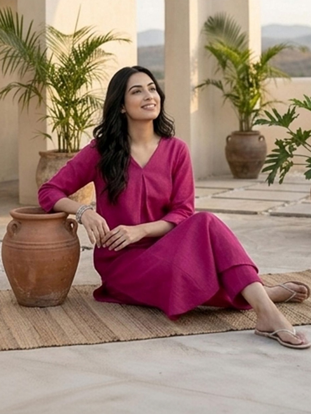 Varanga Women Regular Kurta with Trousers