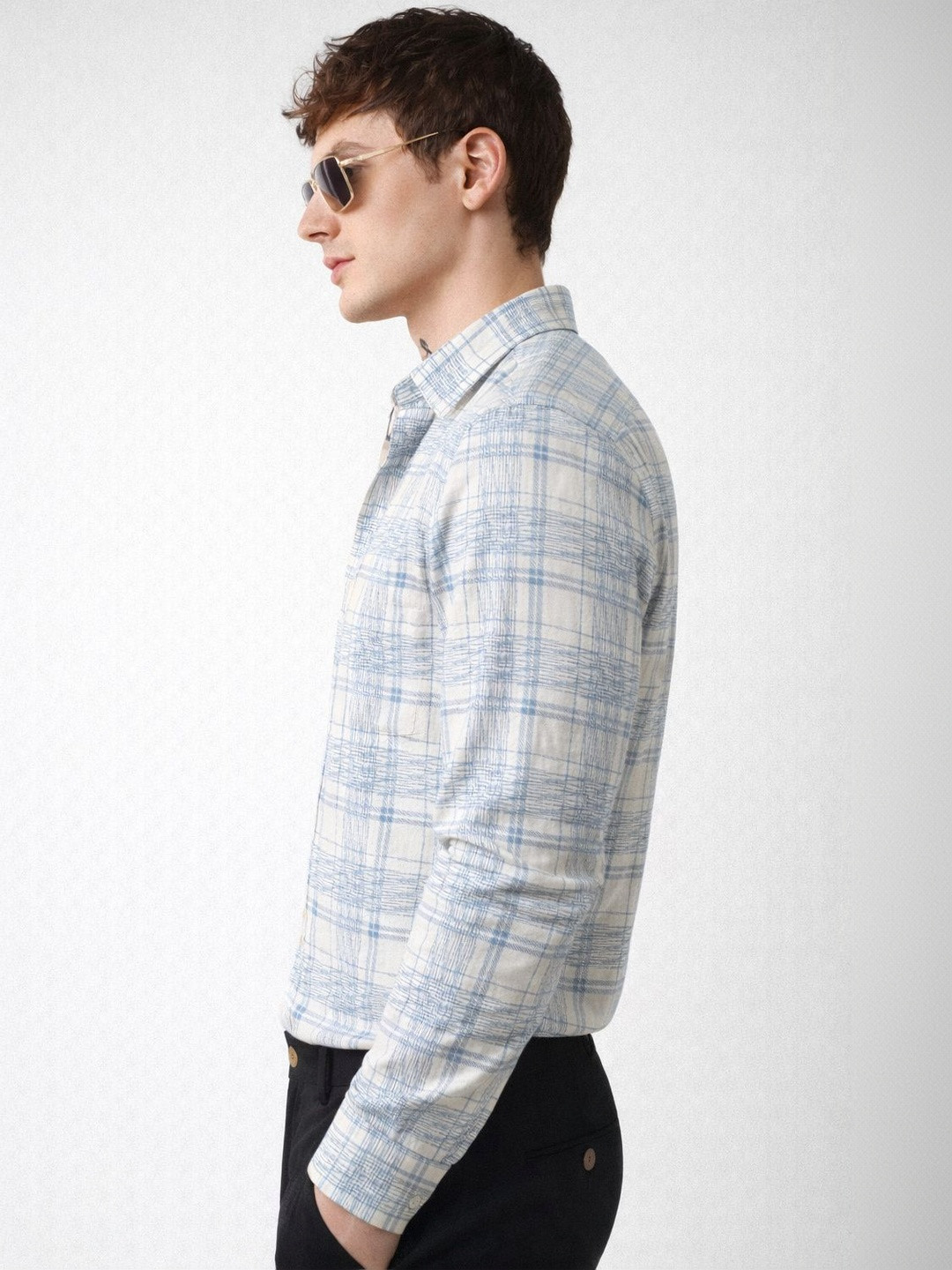 HKV FASHION Men Comfort Checked Casual Shirt