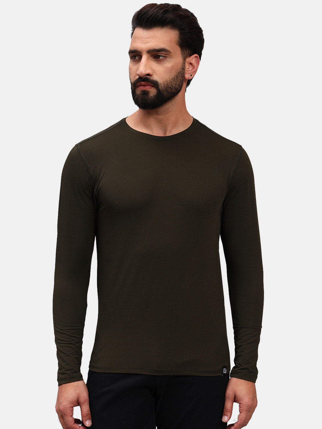 Reccy Men Breathable Quick Dry Hiking Running Ultralight Active Long Sleeve T-shirt
